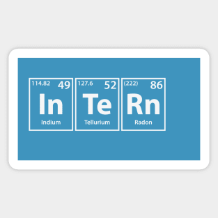 Intern (In-Te-Rn) Periodic Elements Spelling Sticker